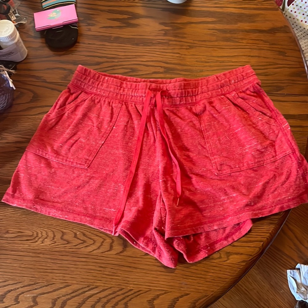Red Heather Athletic Works Shorts, size large. Never worn!